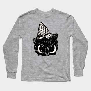 Halloween Ice Cream Cat Long Sleeve T-Shirt
